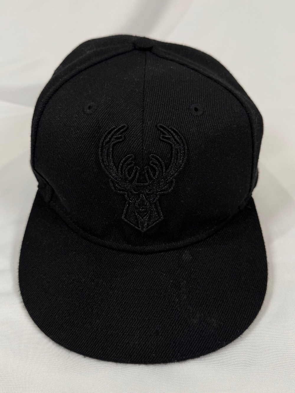 Ultra Game Milwaukee Bucks Blackout Snapback Hat
